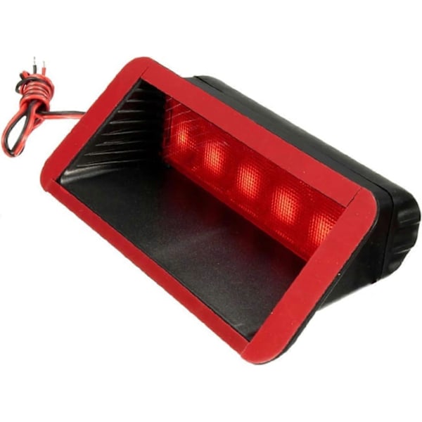 TWOMEM 12V Bil Baglygte Hale 3. Tredje Bremselys Stop Tågelygte Højmonteret Lampe Røde Advarselslys Samling 3. Bremselys