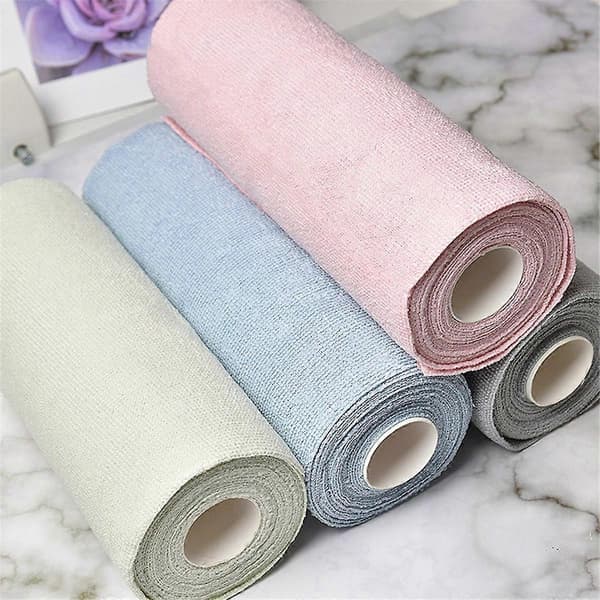Husholdning, Mikrofiber Håndklæderuller Opvaskeklude Vask, Grå