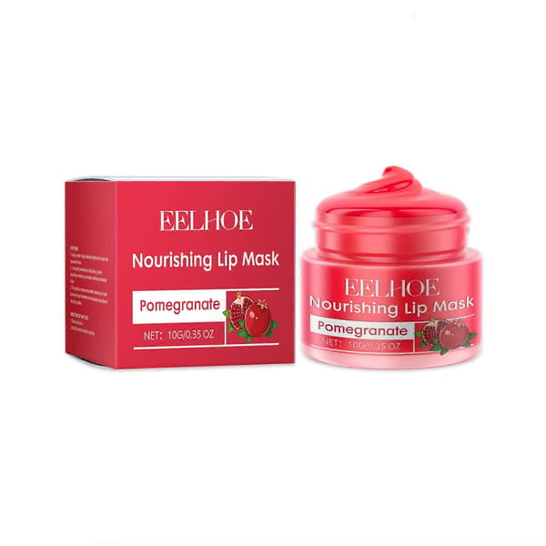 Læbepleje Granatæble Læbemaske - læbepomade til tørre læber - Læbemaske natten over og Læbebehandling og Læbe Sleep Mask 3pcs