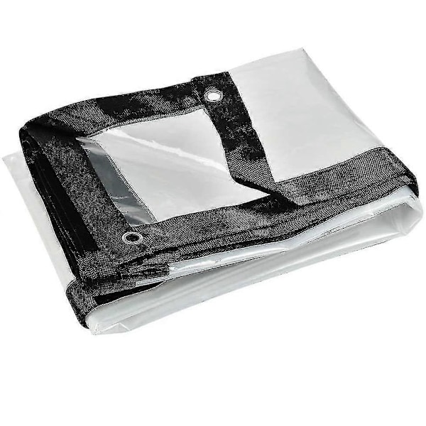 2m X 2m Presenning Vandtæt Kraftig - Transparent Presenningsdug