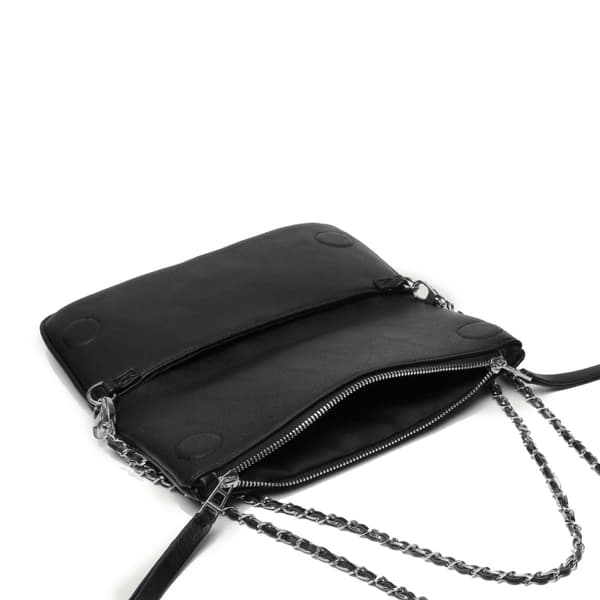 Damläderväskor, crossbody-väskor, axelväskor med strassdragkedjor