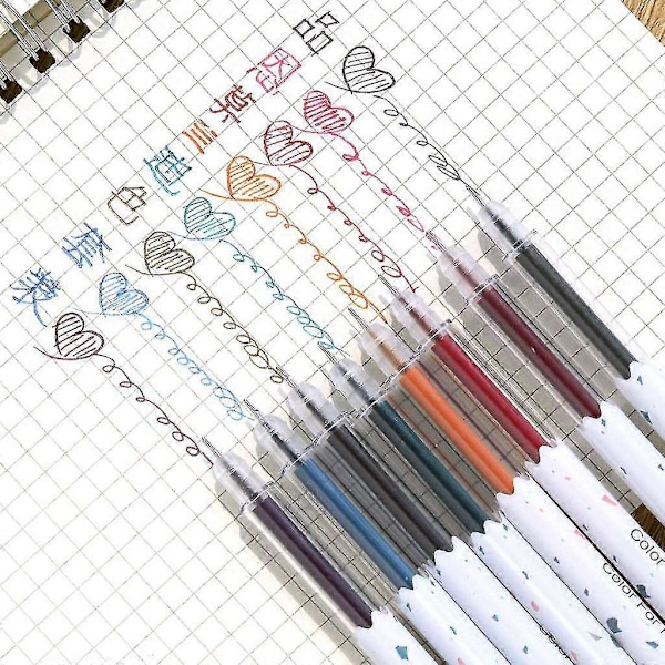 5-pack Morandi Retro 5-färgade permanenta markörgelpennor Graffitimålning Skrivning Scrapbooking Kontorsmaterial Konsttillbehör