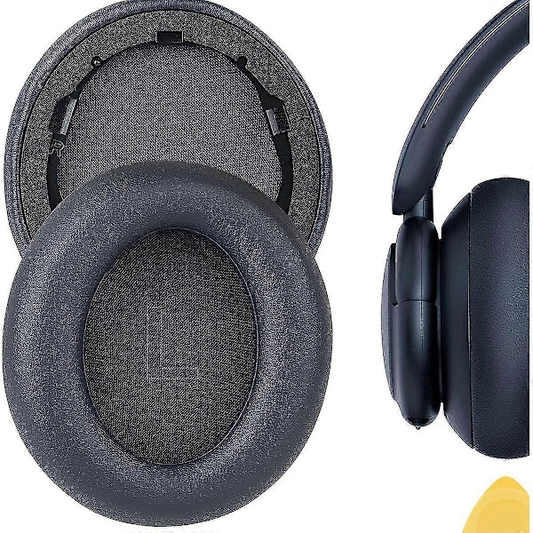 Erstatnings øreputer for Anker Soundcore Life Q30/Q35 hodetelefoner i proteinlær (Svarte)