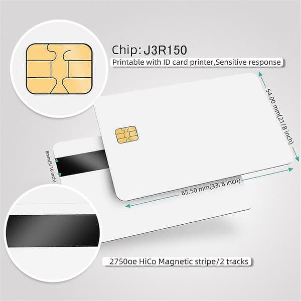 J3R150 Chip Java JCOP-kort - UFUSERT Dual Interface Chip Java JCOP4-kort, med EMV-funksjon, 1-pakning