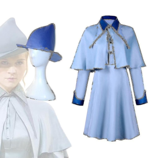 Halloween Harry Potter Fleur Delacour långklänning Halloween kostym kostym S