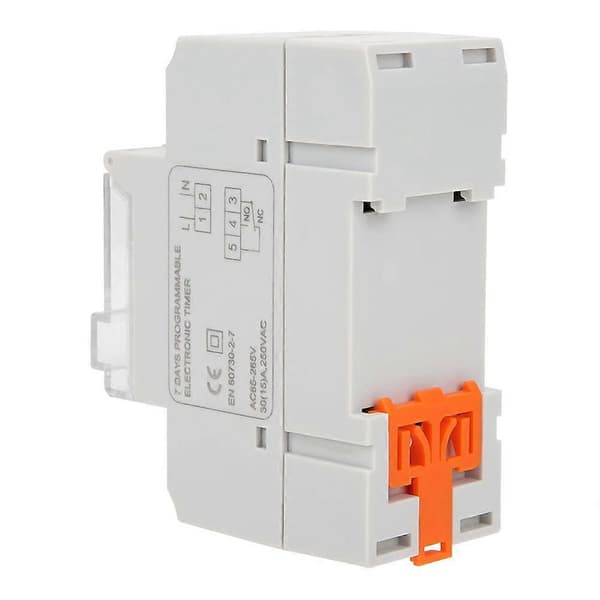 TM919BK 85~265V AC 30A LCD 7 Dager Programmerbare Digitale Tidsbrytere