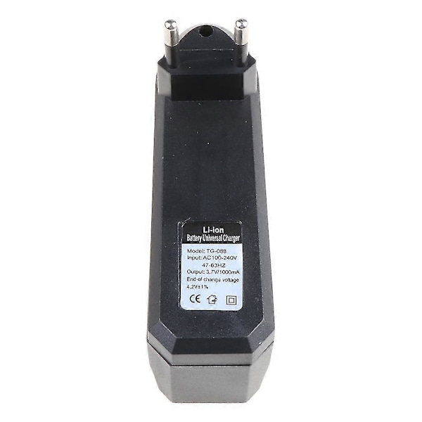 1-slot 18650 14500 16340 Batterioplader Adapter 3.7v Intelligent Ic Strøm Eu