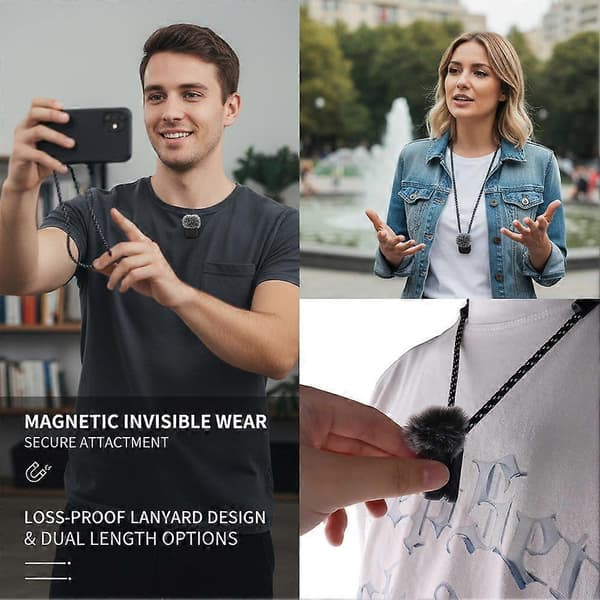 Mini dold magnetisk nackrem för DJI Mic2/MIC