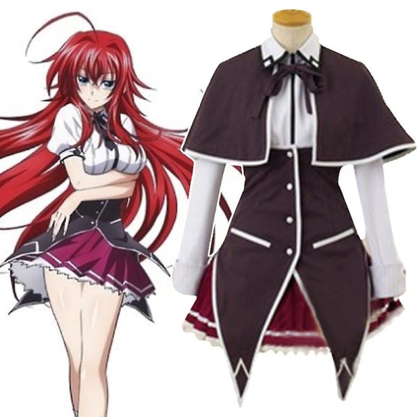 Anime High School Dxd Cosplay Koneko Toujou Kostymer Shirone Rias Gremory Uniformer Kvinnor Halloween Kjol För Kvinnor Female XL