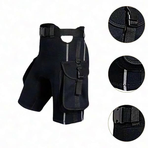 Miesten sukelluspuvun neopreenishortsit, sukellushousut 4XL