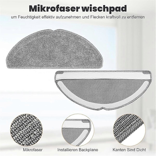 Ersättningsdelar för Xiaomi S20 Robotdammsugare, huvudborste och sidoborste