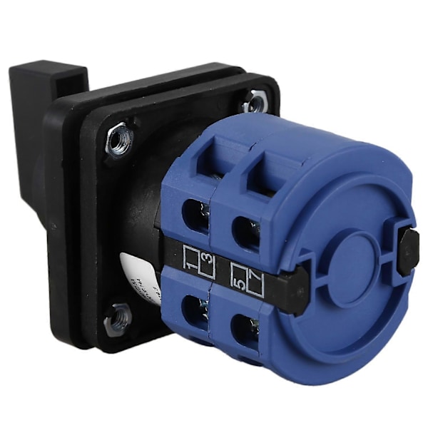 AC660V 25A 2-polet 3-positions momentan omskifter blå+sort