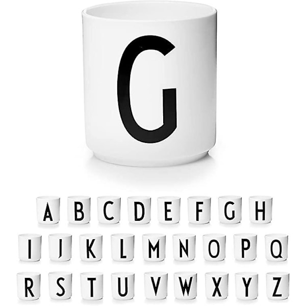 JUSCH Bokstav kaffekopp / bokstav Mugg enkel stil Bokstav G(WZ1336),QINWEI-507