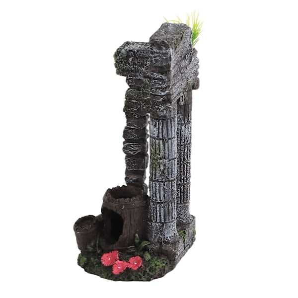 Akvarium Dekor Roman Søyler Simulering Gjenbrukbar Resin Fisketank Landskaps Ornament