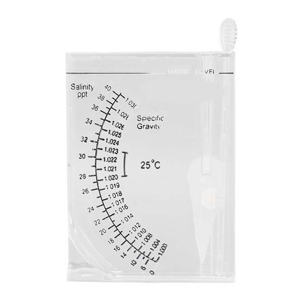 Akvarium Salinitetstestare Noggrann Akvarium Hydrometer för Fisktank Havsvatten Specifik Vikt och Salthalt