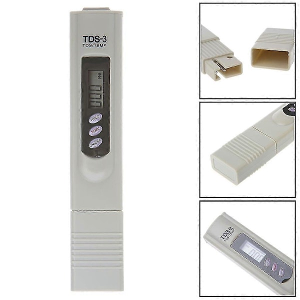 TDS-3 Mätare 0 - 9990 Ppm Handhållen Mätning LCD Digital Vattenrenhets Testare