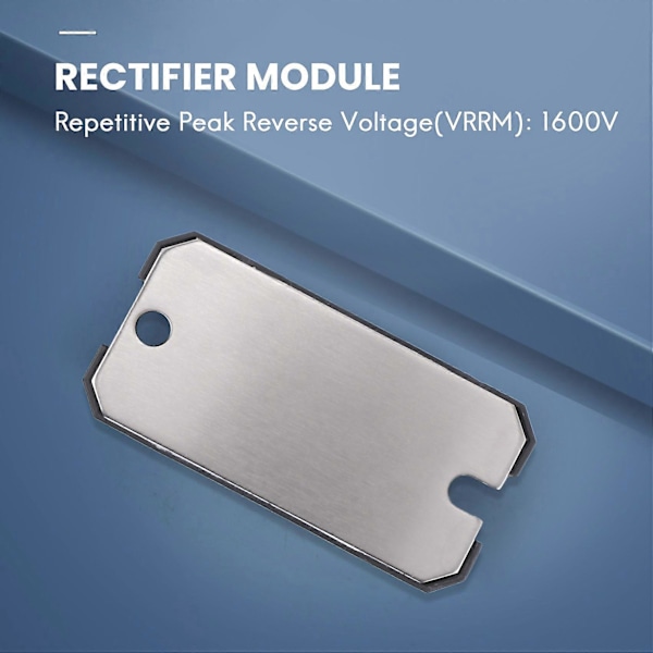 MDQ 100A-1600V Svart Enfas Diodbrygga Likriktare 100A Amp Hög Effekt 1600V