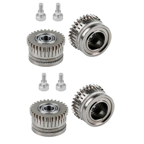 Ny 3D-printer Dual Gear Extruder Kit til K1/K1C/K1 Max/Ender3/V3 Plus V3 Opgradering 3.0 Hærdet Stål