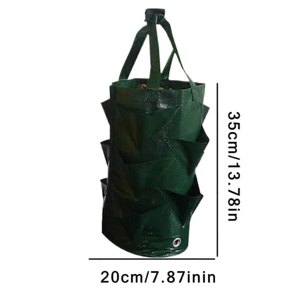 3 Gallon Terrasse Blomster Planter Voksende Beholder Vertikale Grønnsaksplanteposer