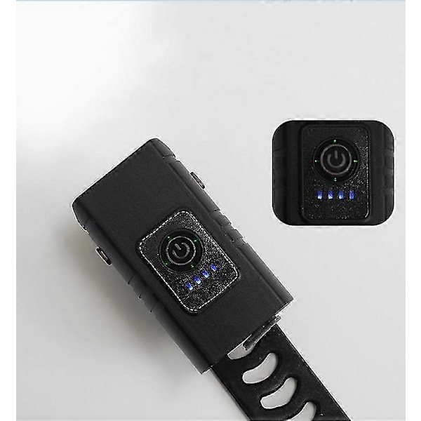 USB-ladattava vedenpitävä polkupyörän etuvalo tehonäytöllä - BK02 kaksoisvalaisin (yksittäispakkaus)