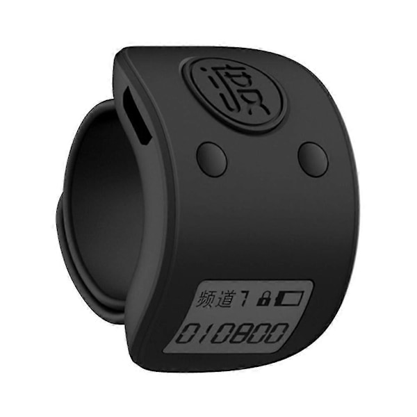 Mini digitaalinen Lcd elektroninen sormus käsi Tally Counter 6-numeroinen ladattava laskurit Clicker-musta