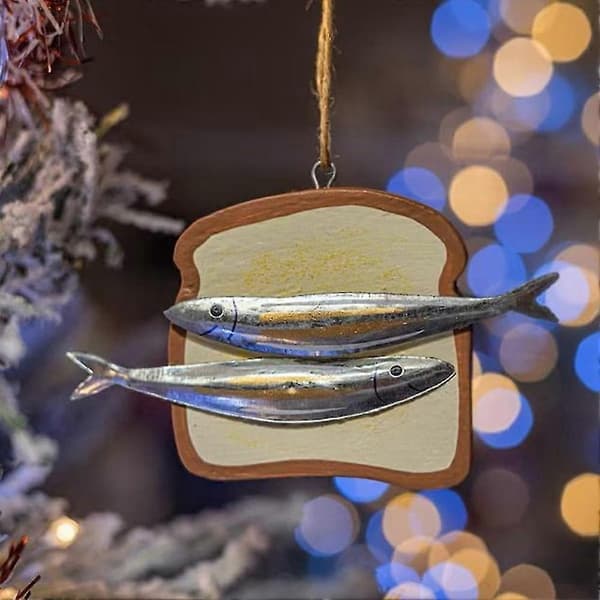 Sardineboks hengende pynt, sjarmerende liten sardineboks, mini sardineboks B