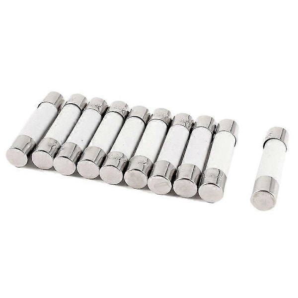 10 stk 250V 30A 6x30mm Sylindriske Keramiske Rørsikringer Kobling