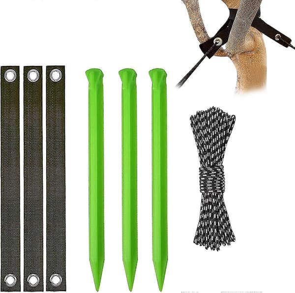 Trädgårdsstöd Kit Växtpinnar Stöd Trädgårdstillbehör Trädgårdsstöd Ankarfästen för Träd, grön