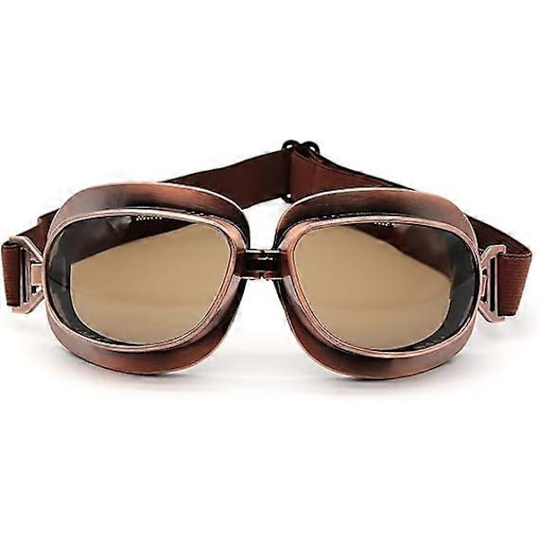 Vintage Aviator Motorsykkelbriller
