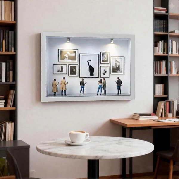 DIY-boks for gave og samling og dekorasjon og hjemmeaksent og kunst White