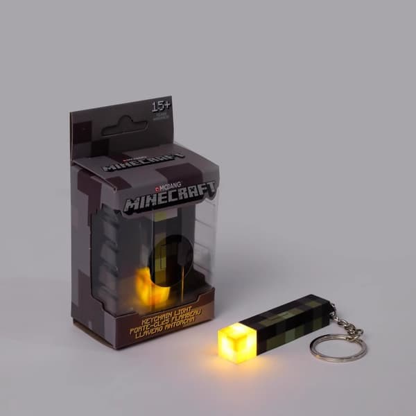 Minecraft Lommelygte Natlampe Nøglering