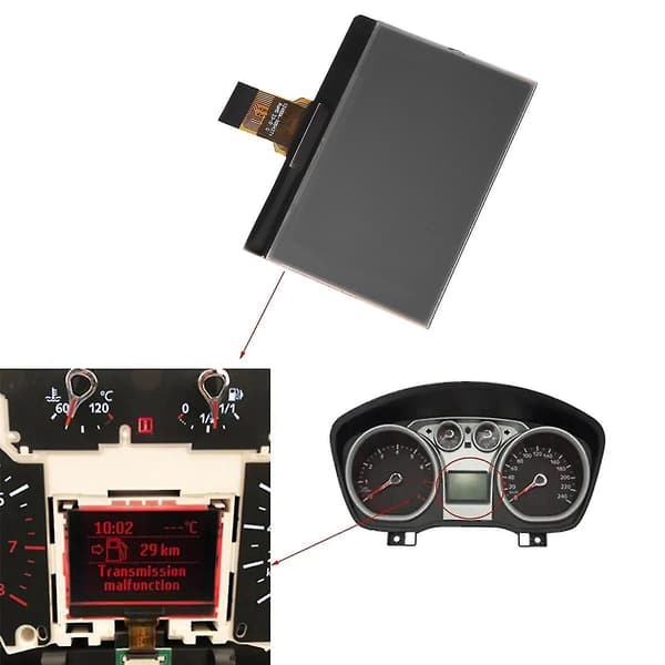 LCD Skjerm Display Instrumentpanel Erstatning VDO Dashboard Pikselreparasjon for Focus 2008-2011 C-Max Galaxy Kuga