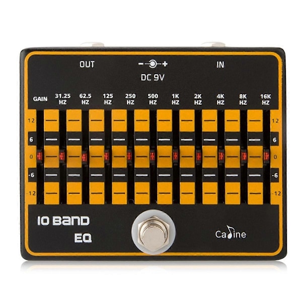 Caline CP-24 10-bånds EQ Equalizer Gitar Effektpedal