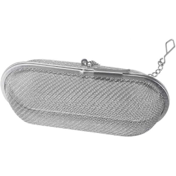 Tekule i rustfritt stål Krydderinfuser Te-sil Krydderdiffuser For Matlaging Oval Sølvfarge 1 stk