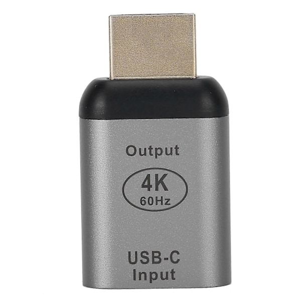 Type C Naaras HDMI Uros Adapteri Liitin Windows Android ja OS X:lle, Alumiiniseoskuori
