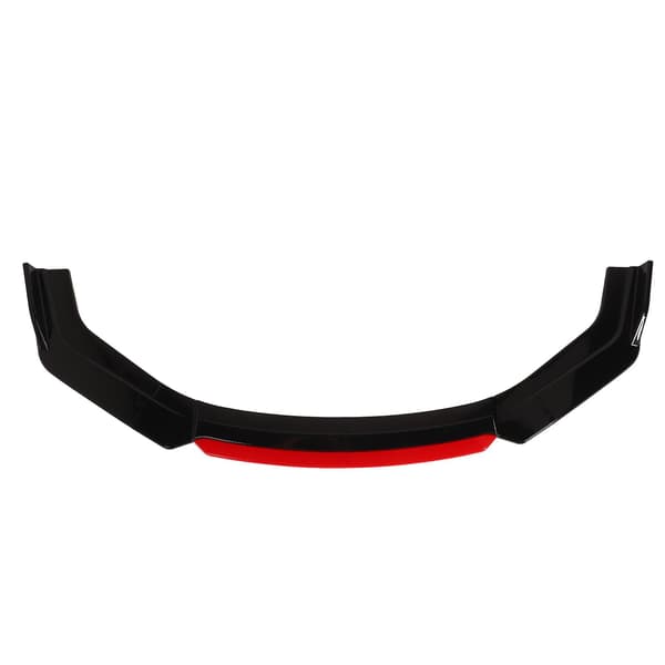 6 STK Frontfangerleppe Separator Med Rød Frontleppe Blank Svart Fangerleppe Diffuser Splitter Universal For Accord Civic