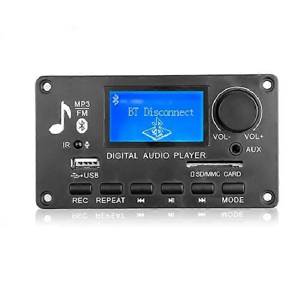 DC 12V MP3 Dekoder Board Forstærker Bilradio Receiver MP3 Afspiller Bluetooth V5.0 USB SD Modul MP3 FM