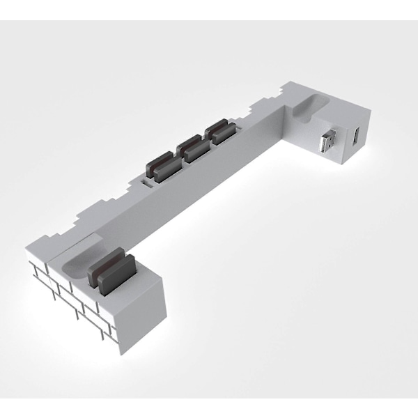 Brun Bryter/bryter Oled Base Joycon Håndtak Ladebrakett Håndtak Ladestasjon Med 8 Spillkortspor