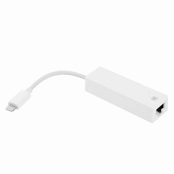 Lightning till Ethernet-adapter för iPhone iPad 100Mbps RJ45 Ethernet LAN-nätverksadapter