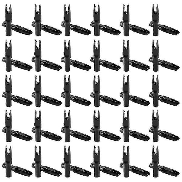 60 stk. bueskydningspile Nok ID 6,2 mm Pile Nok Indsæt Hale til DIY Jagtskydningspile Compo