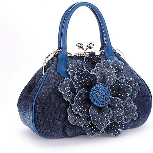 Rhinestones Blomst Dame Multipla Top Håndtag Tasker og Håndtasker Satchel Tote Taske Moderigtige Skuldertasker