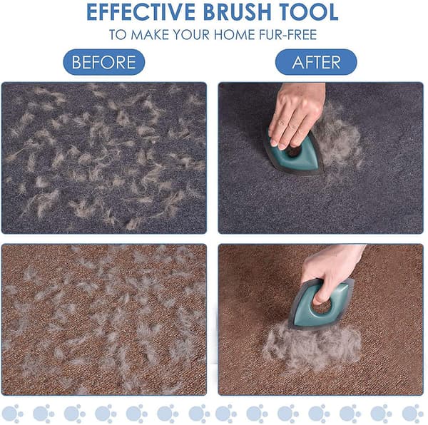 Mini Kjæledyrhårfjernerbørste Kjæledyrhårdetaljer Hundehårfjerner Kattehårfjerner, Profesjonell Hårfjernerbørste
