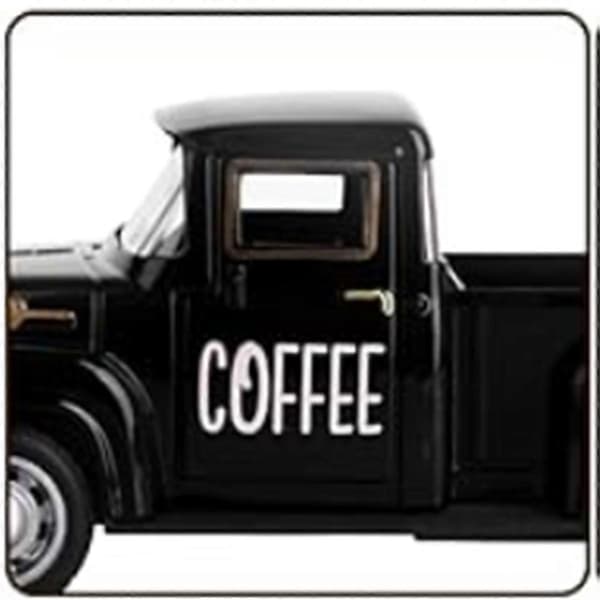 Kaffebar Metal Lastbil Retro Pickup Støbt Lastbil Dekor (Sort)