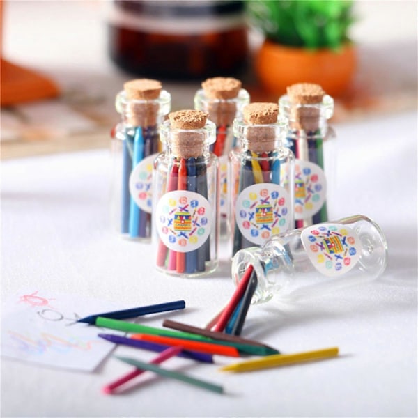 Inkluderar Mini Docka Ryggsäck Glasögon Svarta Tavlan Miniatyrböcker Papper Urklipp Penna Docka Linjaler Docktillbehör Flickor
