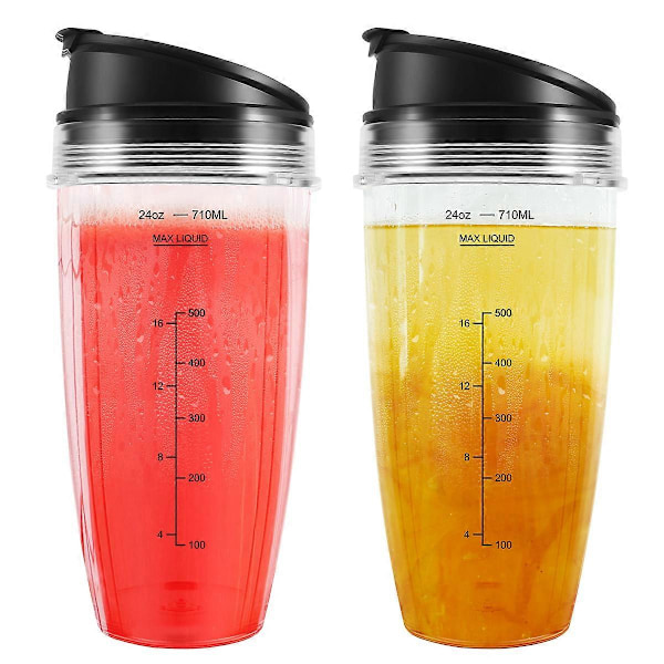 24OZ Korvaavat Kupit Yhteensopivat Ninja Nutri BN401, BN701, SS101, BN400, BN800, BN801 Tehosekoittimen Kanssa