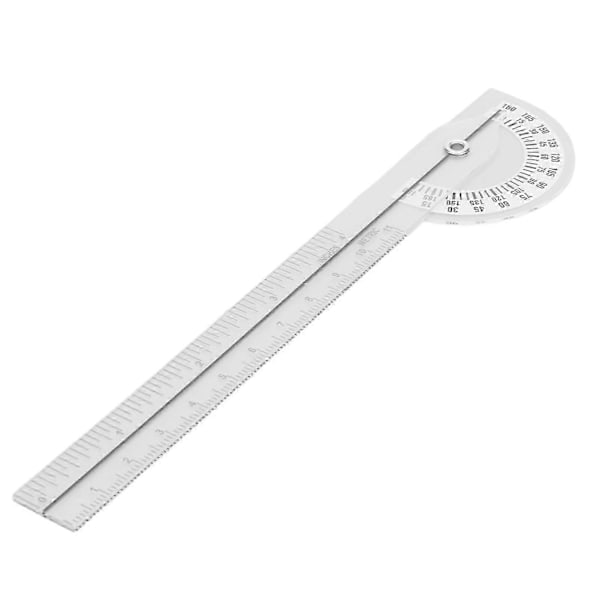 Transparent Goniometer Protractor 180 Ledrörelseomfång Fysioterapi Linjal