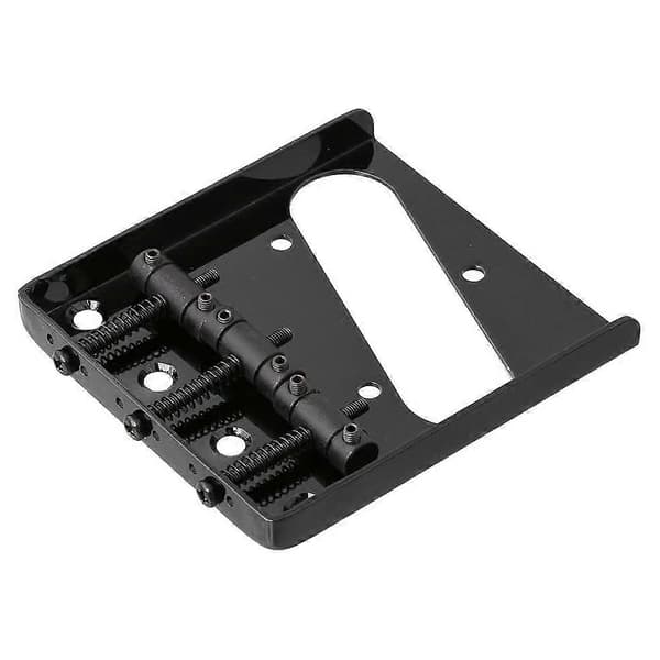 3 Saddle Ashtray Bro Tailpiece til Telecaster Tele Elektrisk Guitar (Sort)
