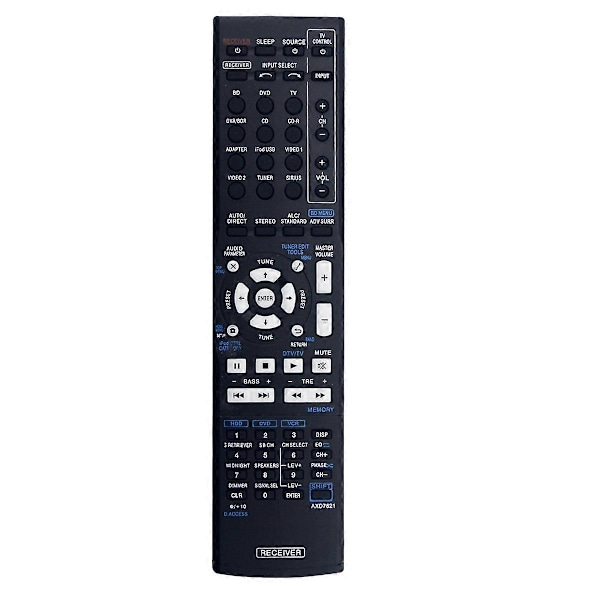 Korvaava Axd7621 -kaukosäädin Pioneer AV -vastaanottimille Axd7569 Axd7661 Axd7662 Axd7621 Axd7622 Axd76
