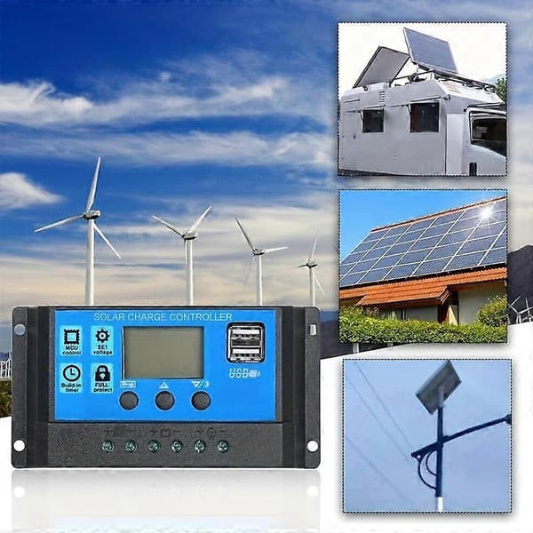 1 stk. DC 12V-18V Solpanel Kit Med 60A Controller USB 5V Soloplader Batteri Til Power Bank, Camping, Båd & RV, Solpanel Dobbelt Strømforsyning