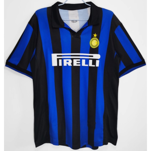 98-99 säsongen Inter Milan hemma retro jersey T-shirt Cole NO.9 L